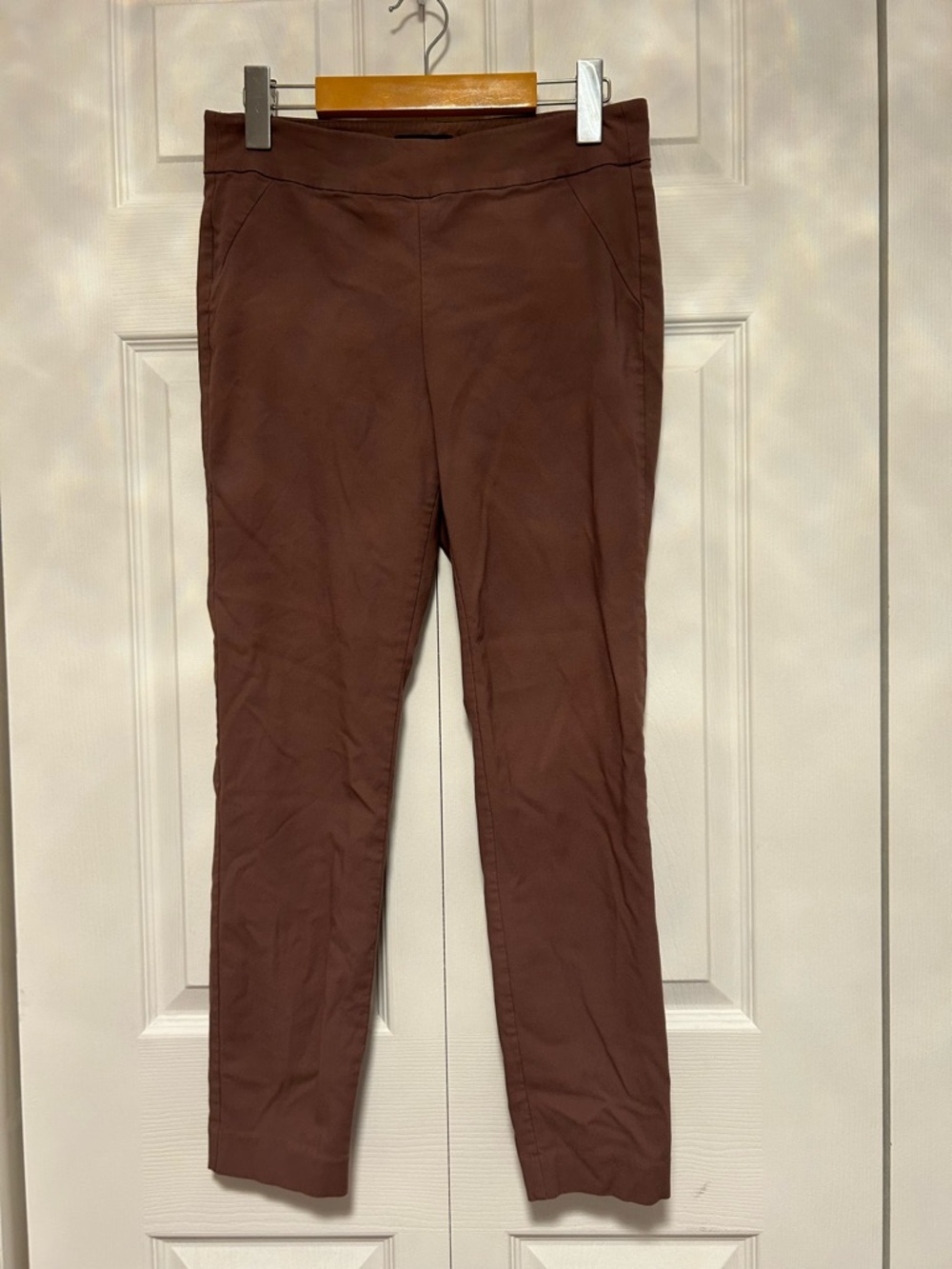RW&CO. Dusty Mauve Skinny Pull-On Pants